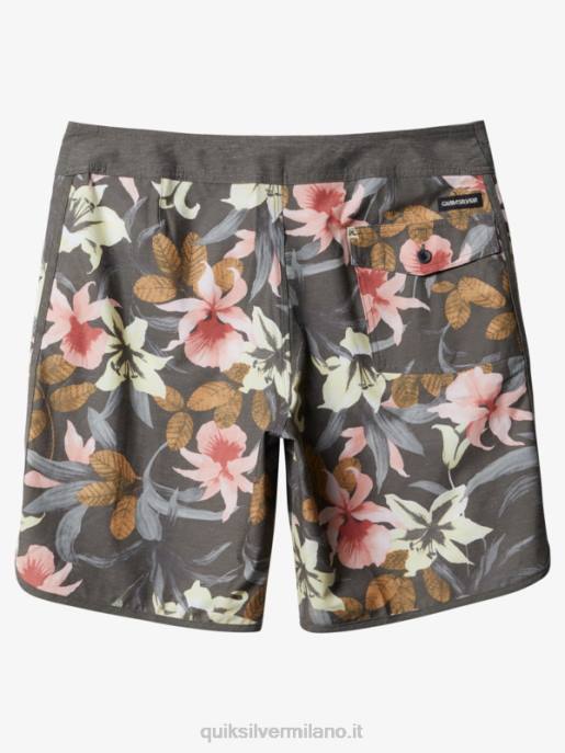 esso Quiksilver uomini Pantaloncini da mare Hempstretch Scallop 19 asfalto HTZR1740