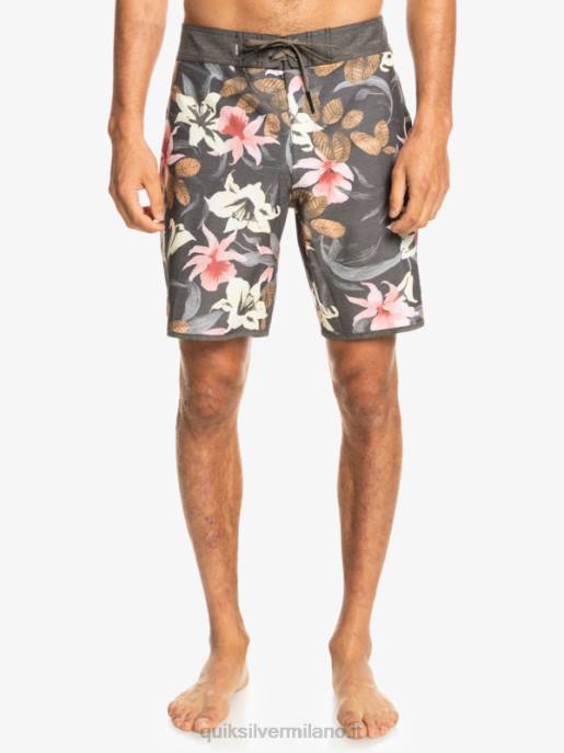 esso Quiksilver uomini Pantaloncini da mare Hempstretch Scallop 19 asfalto HTZR1740
