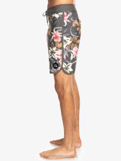 esso Quiksilver uomini Pantaloncini da mare Hempstretch Scallop 19 asfalto HTZR1740