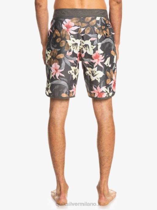 esso Quiksilver uomini Pantaloncini da mare Hempstretch Scallop 19 asfalto HTZR1740