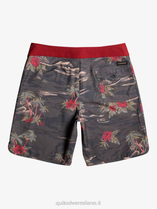 esso Quiksilver uomini Pantaloncini da mare Hempstretch Scallop 19 asfalto HTZR1742
