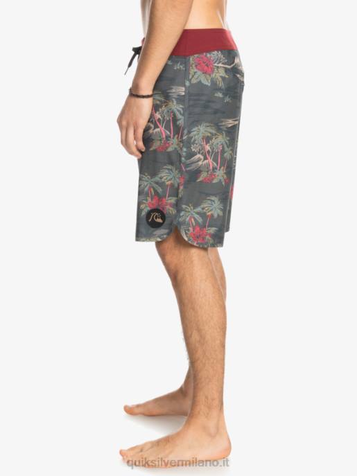esso Quiksilver uomini Pantaloncini da mare Hempstretch Scallop 19 asfalto HTZR1742