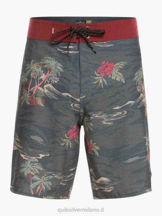 esso Quiksilver uomini Pantaloncini da mare Hempstretch Scallop 19 asfalto HTZR1742