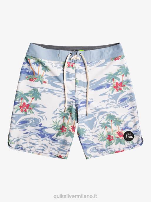 esso Quiksilver uomini Pantaloncini da mare Hempstretch Scallop 19 betulla HTZR1739