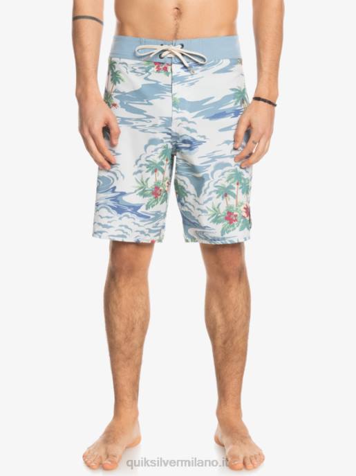 esso Quiksilver uomini Pantaloncini da mare Hempstretch Scallop 19 betulla HTZR1739
