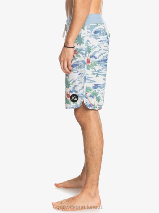 esso Quiksilver uomini Pantaloncini da mare Hempstretch Scallop 19 betulla HTZR1739