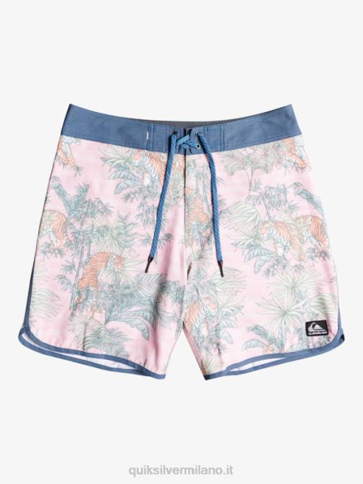 esso Quiksilver uomini Pantaloncini da mare Hempstretch Scallop 19 g-land rosa velata HTZR1744