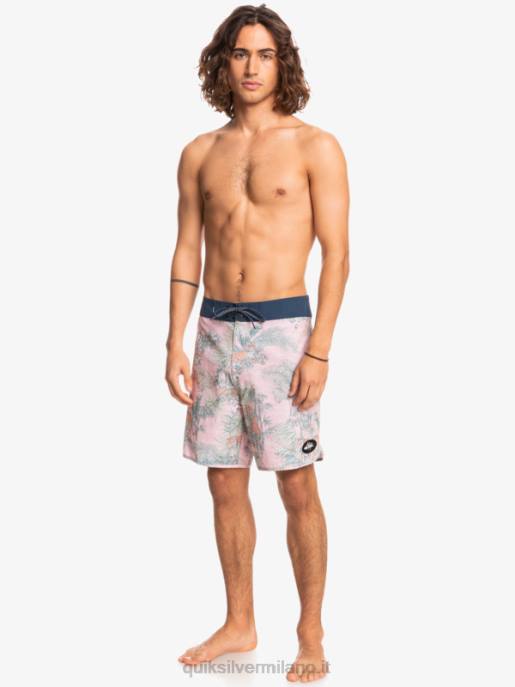 esso Quiksilver uomini Pantaloncini da mare Hempstretch Scallop 19 g-land rosa velata HTZR1744