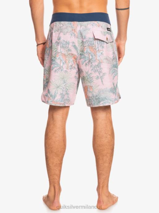 esso Quiksilver uomini Pantaloncini da mare Hempstretch Scallop 19 g-land rosa velata HTZR1744