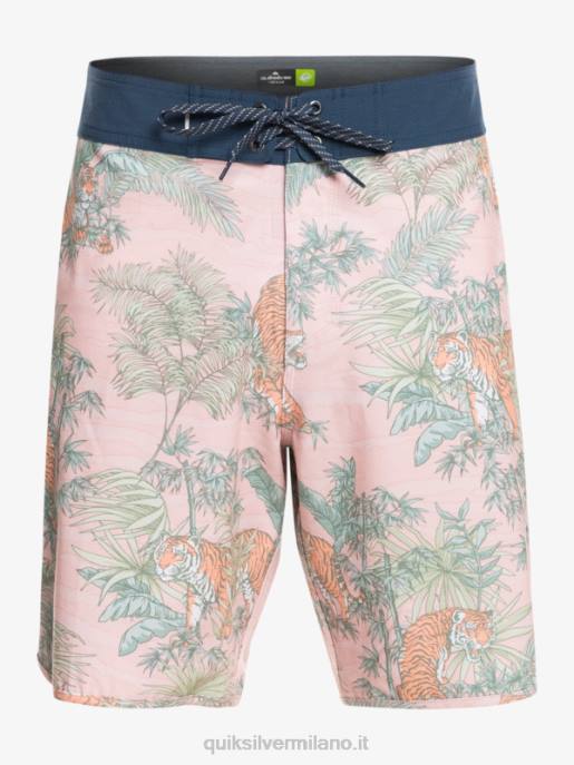 esso Quiksilver uomini Pantaloncini da mare Hempstretch Scallop 19 g-land rosa velata HTZR1744