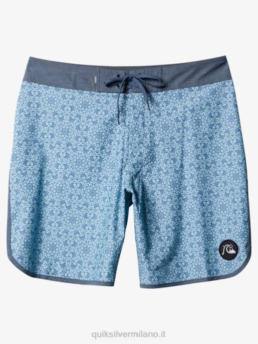 esso Quiksilver uomini Pantaloncini da mare Hempstretch Scallop 19 vetro blu HTZR1741