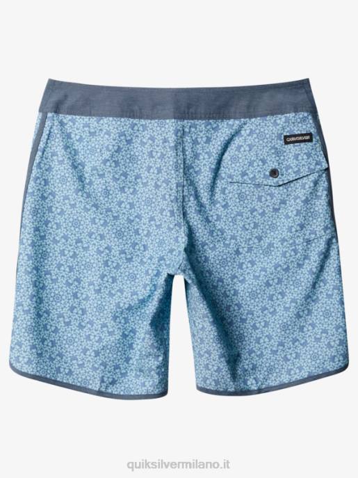 esso Quiksilver uomini Pantaloncini da mare Hempstretch Scallop 19 vetro blu HTZR1741