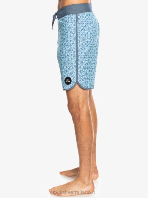 esso Quiksilver uomini Pantaloncini da mare Hempstretch Scallop 19 vetro blu HTZR1741