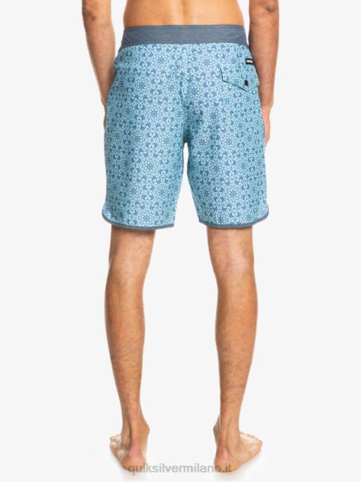 esso Quiksilver uomini Pantaloncini da mare Hempstretch Scallop 19 vetro blu HTZR1741