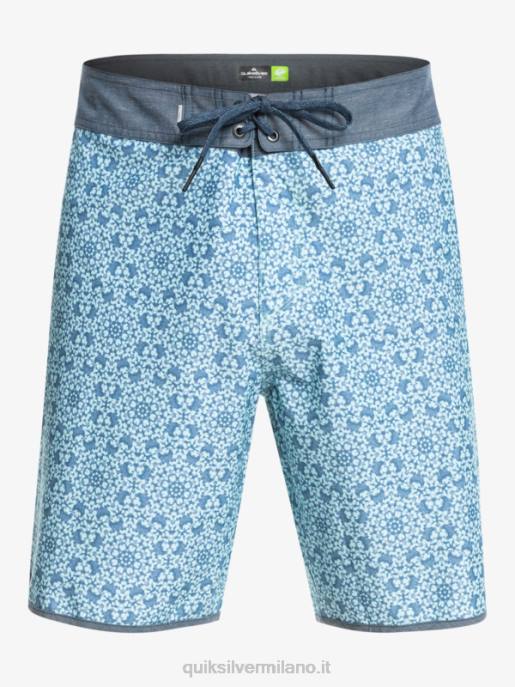 esso Quiksilver uomini Pantaloncini da mare Hempstretch Scallop 19 vetro blu HTZR1741