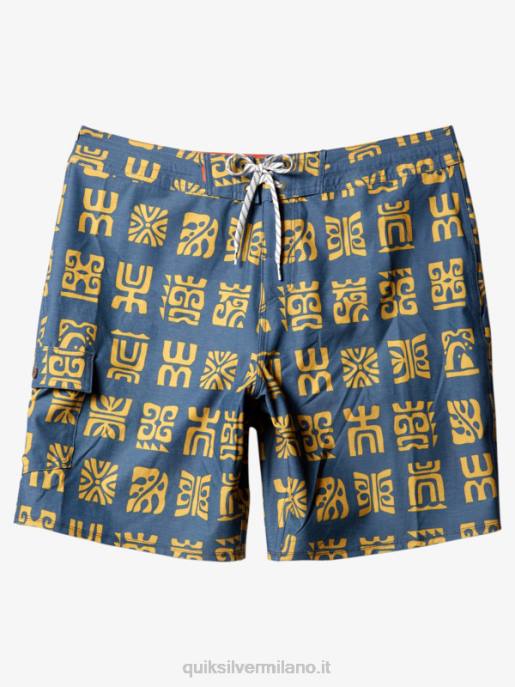 esso Quiksilver uomini Pantaloncini da surf Waterman Channel Paddle 20 guardiamarina canale blu pagaia bs HTZR639
