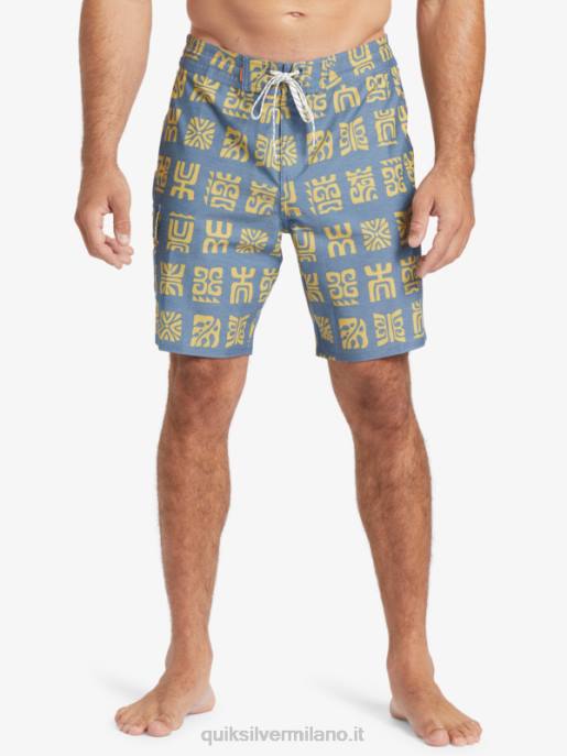 esso Quiksilver uomini Pantaloncini da surf Waterman Channel Paddle 20 guardiamarina canale blu pagaia bs HTZR639