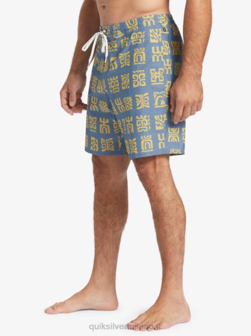 esso Quiksilver uomini Pantaloncini da surf Waterman Channel Paddle 20 guardiamarina canale blu pagaia bs HTZR639