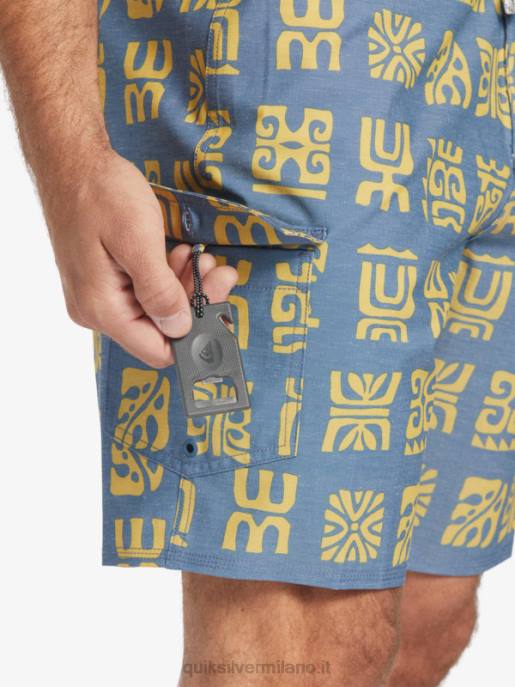 esso Quiksilver uomini Pantaloncini da surf Waterman Channel Paddle 20 guardiamarina canale blu pagaia bs HTZR639