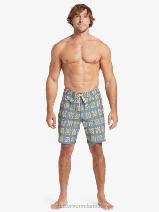 esso Quiksilver uomini Pantaloncini da surf Waterman Channel Paddle 20 guardiamarina canale blu pagaia bs HTZR639