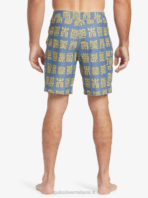 esso Quiksilver uomini Pantaloncini da surf Waterman Channel Paddle 20 guardiamarina canale blu pagaia bs HTZR639