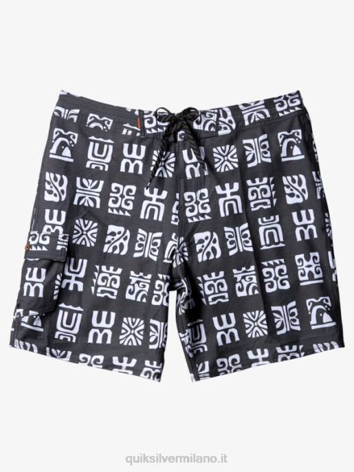 esso Quiksilver uomini Pantaloncini da surf Waterman Channel Paddle 20 pagaia canale nero bs HTZR640