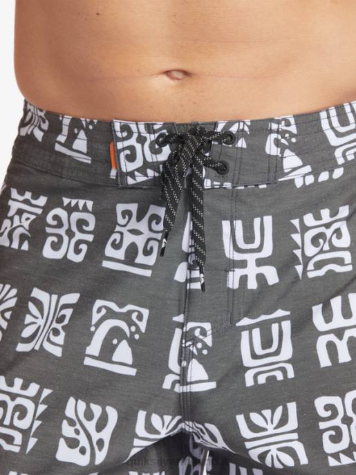 esso Quiksilver uomini Pantaloncini da surf Waterman Channel Paddle 20 pagaia canale nero bs HTZR640