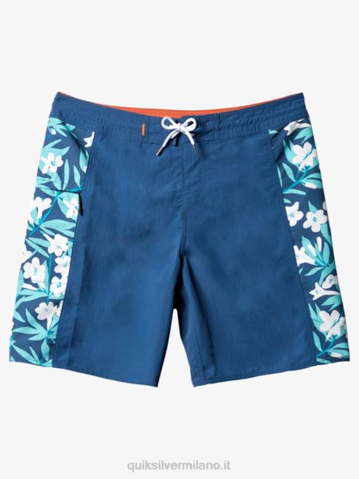 esso Quiksilver uomini Pantaloncini da surf Waterman Cliffside Solid 19 alfiere blu HTZR416