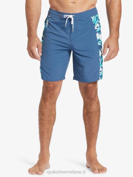 esso Quiksilver uomini Pantaloncini da surf Waterman Cliffside Solid 19 alfiere blu HTZR416