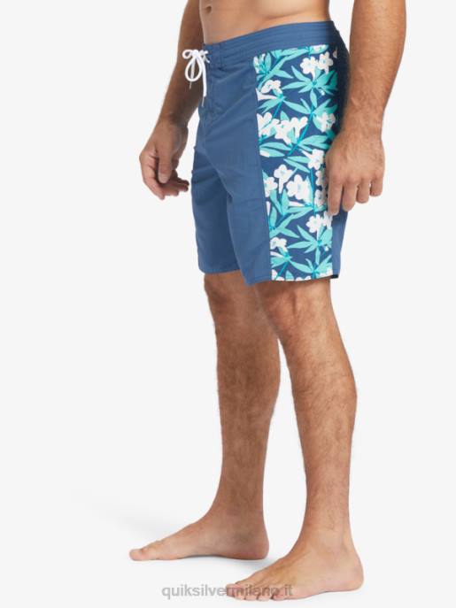 esso Quiksilver uomini Pantaloncini da surf Waterman Cliffside Solid 19 alfiere blu HTZR416