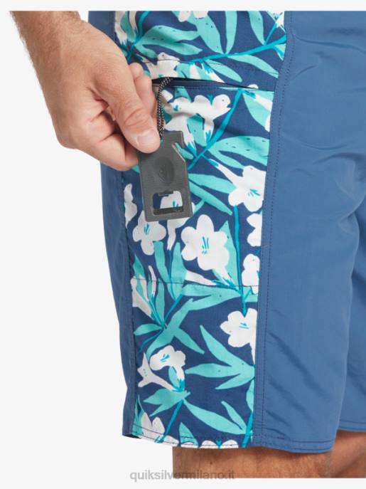 esso Quiksilver uomini Pantaloncini da surf Waterman Cliffside Solid 19 alfiere blu HTZR416