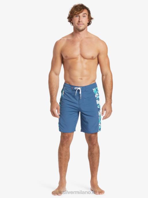 esso Quiksilver uomini Pantaloncini da surf Waterman Cliffside Solid 19 alfiere blu HTZR416