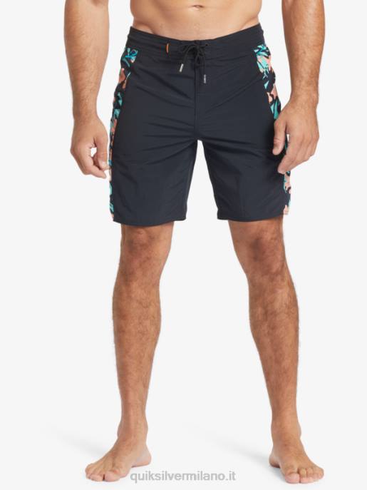 esso Quiksilver uomini Pantaloncini da surf Waterman Cliffside Solid 19 nero HTZR415