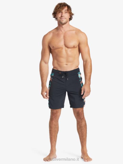 esso Quiksilver uomini Pantaloncini da surf Waterman Cliffside Solid 19 nero HTZR415