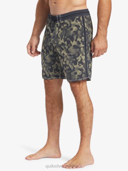 esso Quiksilver uomini Pantaloncini da surf Waterman Throwback Camo 19 dissolvenza del ritorno al passato nero HTZR535