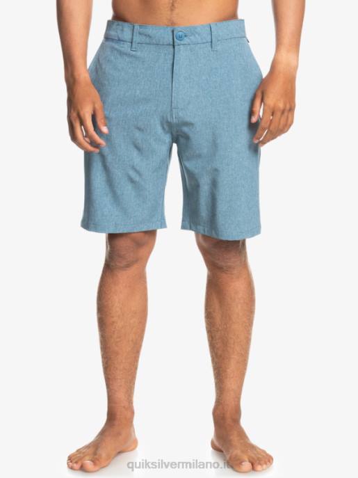 esso Quiksilver uomini Pantaloncini ibridi Union Heather Amphibian 20 capitani blu HTZR1586