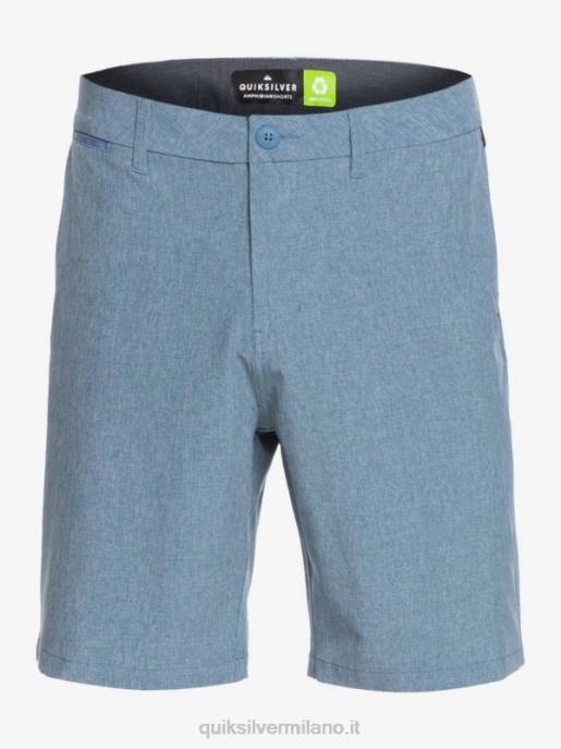 esso Quiksilver uomini Pantaloncini ibridi Union Heather Amphibian 20 capitani blu HTZR1586