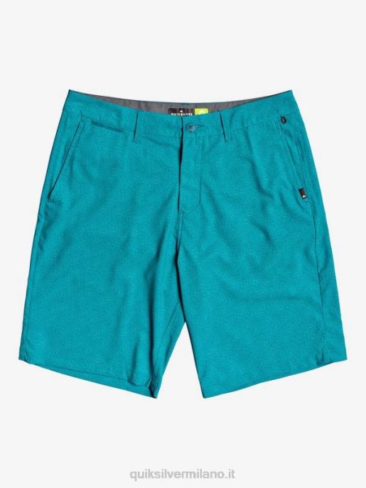 esso Quiksilver uomini Pantaloncini ibridi Union Heather Amphibian 20 corallo blu HTZR1588