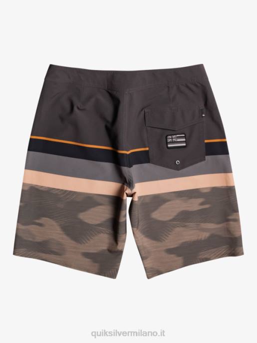esso Quiksilver uomini Pantaloncini surfsilk a righe sbiadite 20 foglia d\'uva HTZR1603