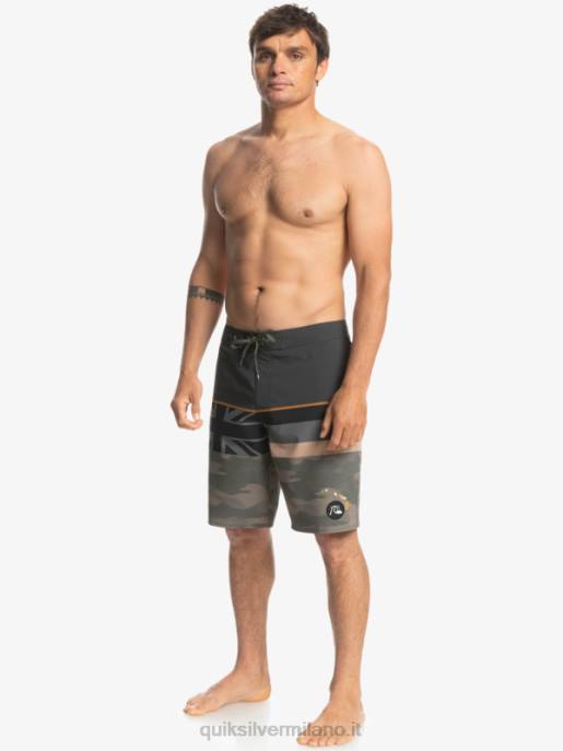 esso Quiksilver uomini Pantaloncini surfsilk a righe sbiadite 20 foglia d\'uva HTZR1603