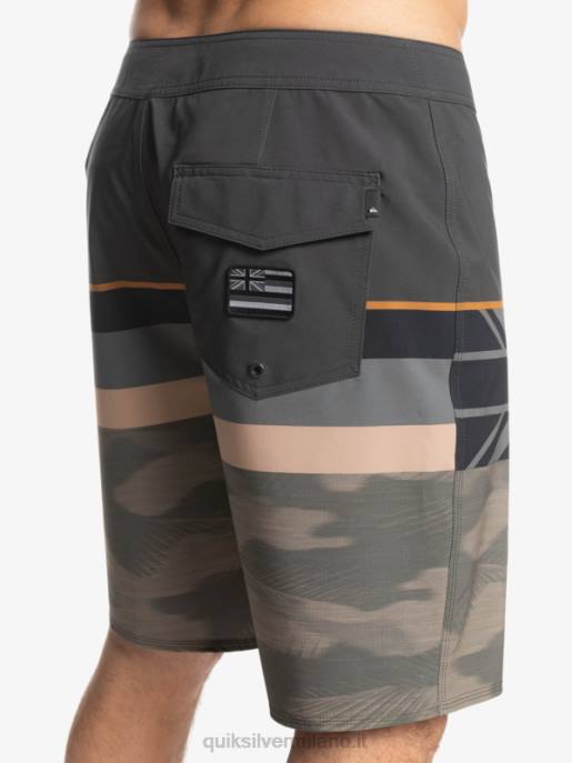 esso Quiksilver uomini Pantaloncini surfsilk a righe sbiadite 20 foglia d\'uva HTZR1603