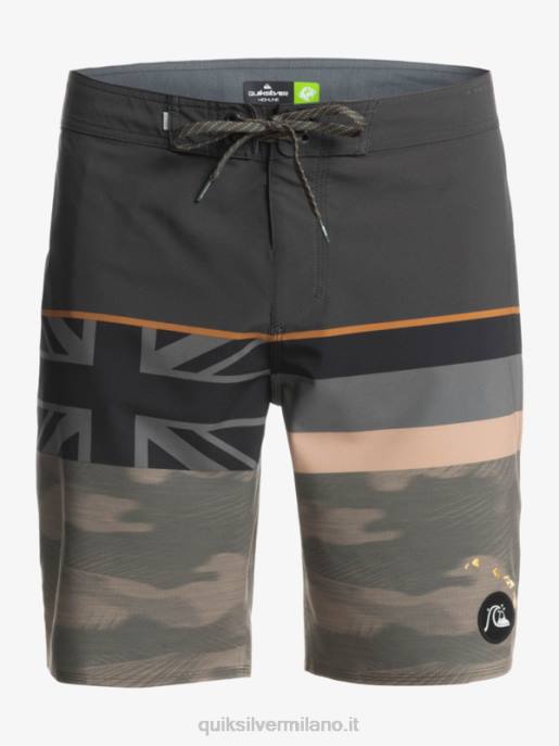esso Quiksilver uomini Pantaloncini surfsilk a righe sbiadite 20 foglia d\'uva HTZR1603