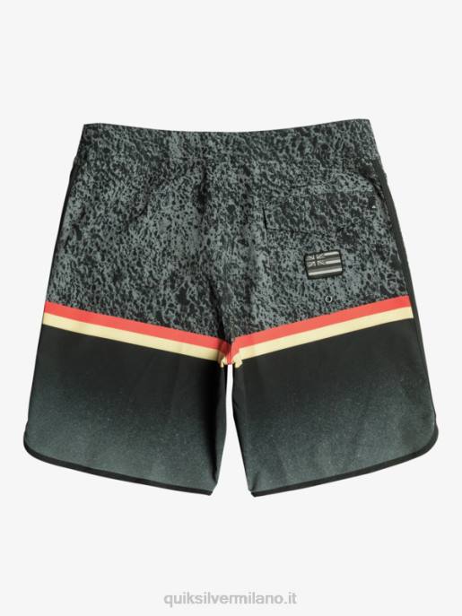 esso Quiksilver uomini Pantaloncini surfsilk division capesante 19 nero HTZR1395