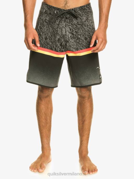 esso Quiksilver uomini Pantaloncini surfsilk division capesante 19 nero HTZR1395