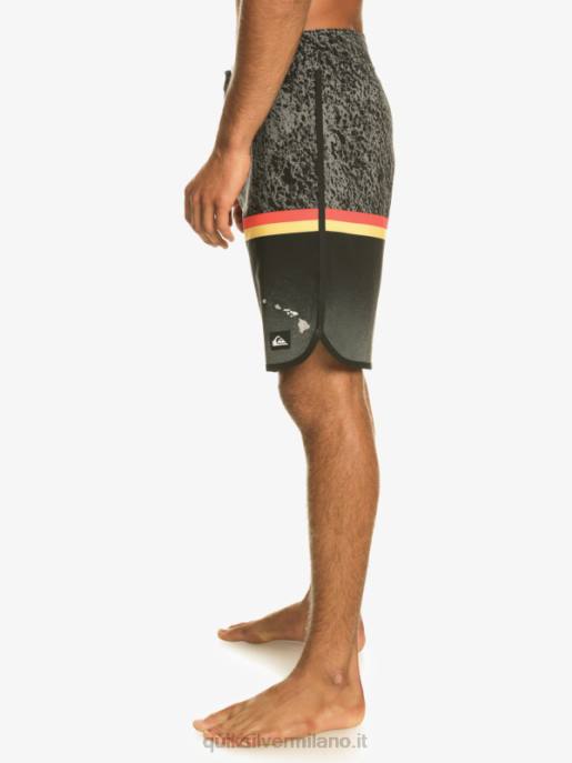 esso Quiksilver uomini Pantaloncini surfsilk division capesante 19 nero HTZR1395