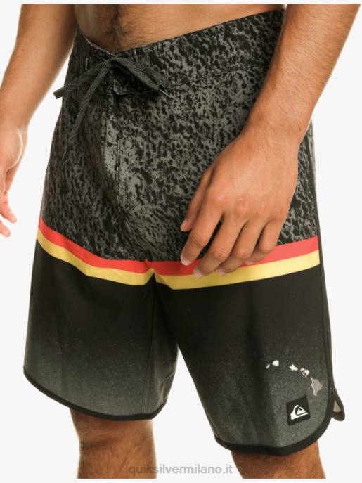 esso Quiksilver uomini Pantaloncini surfsilk division capesante 19 nero HTZR1395