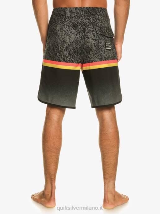esso Quiksilver uomini Pantaloncini surfsilk division capesante 19 nero HTZR1395