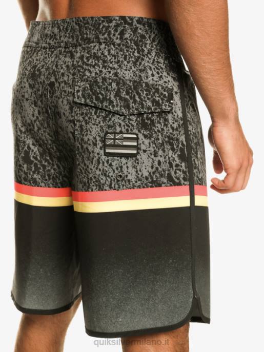 esso Quiksilver uomini Pantaloncini surfsilk division capesante 19 nero HTZR1395