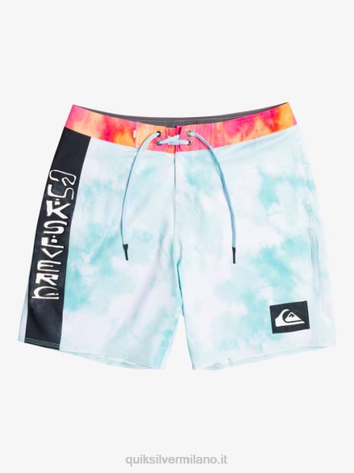 esso Quiksilver uomini Pantaloncini surfsilk lavaggio acido 18 angelo blu HTZR1748