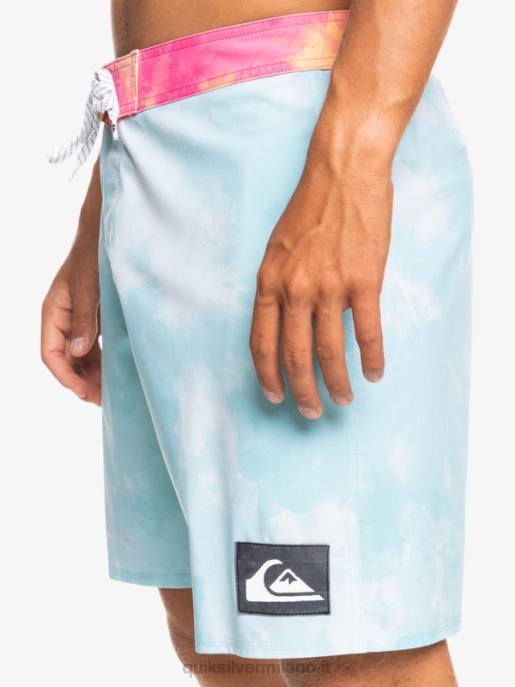 esso Quiksilver uomini Pantaloncini surfsilk lavaggio acido 18 angelo blu HTZR1748
